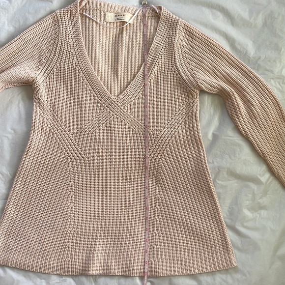 Zara V-Neck Sweater in Light Pink Size-Medium NWOT - Picture 13 of 17